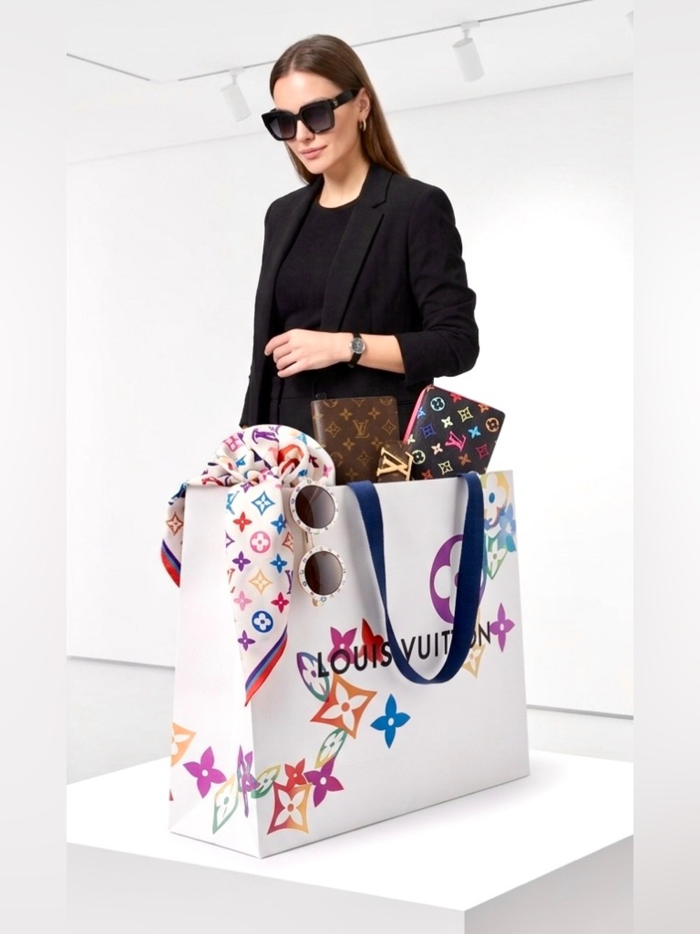 Louis Vuitton Auth Takashi Murakami Limited Holiday Edition iconic Design - Picture 2 of 13